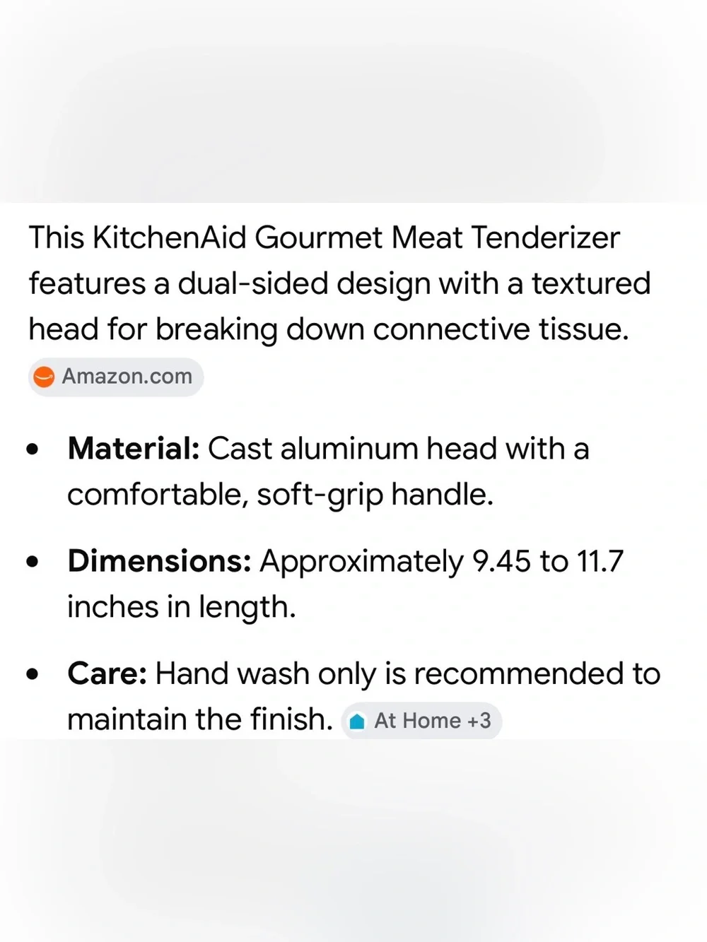 KitchenAid Meat gourmet Tenderizer